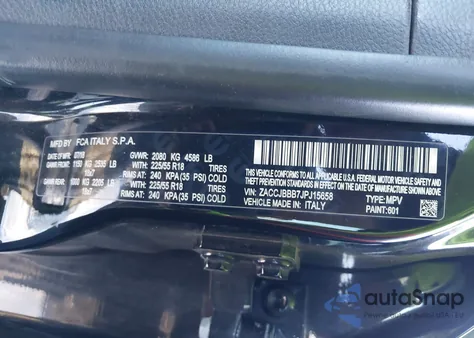 2018 Jeep Renegade Altitude 4X4 from USA, damaged, VIN ZACCJBBB7JPJ15658